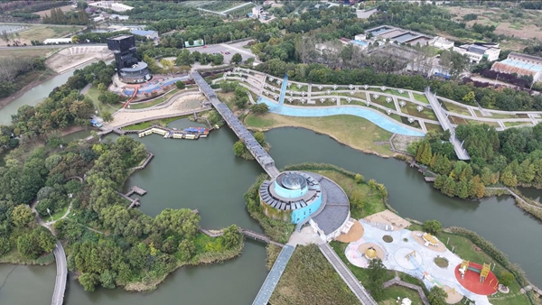 揚中市濱江公園是江蘇首個“零碳公園”,。鎮(zhèn)江市委網(wǎng)信辦供圖